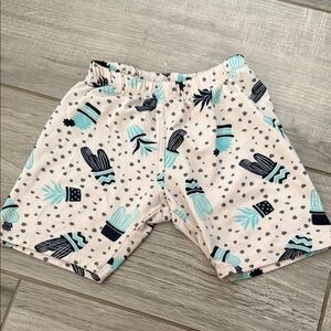 Dot dot smile- Cactus Print Kids Shorts